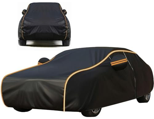 Autoabdeckung für Mercedes Benz A Class A160 A200 A180 A220 A250 A190 A35 A45 AMG, Wasserdicht Atmungsaktiv Abdeckplane Auto, Anti-UV-Autoplane mit Türreißverschluss Allwetterfest Draussen Autoplane
