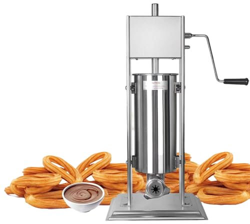 Commercial Churros Machine for Authentic Spanish Treats - Automatic Donut Maker with Jam Filling Capability and Sausage Stuffer for Perfectly Hollow Churros,5L