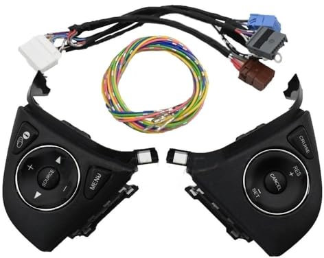 Siuku Multifunktions Lenkradtaste Kompatibel mit Fit 2015 2016 2017 2018 Lenkradsteuerungsschaltertasten Audio Radio Fernbedienung Tempomattaste