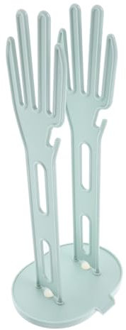 Garneck Glove Drying Rack Kitchen Holder Drainage Base Blue Single Unit Waterproof and Detachable Design for Kitchen Cleaning and Home Use