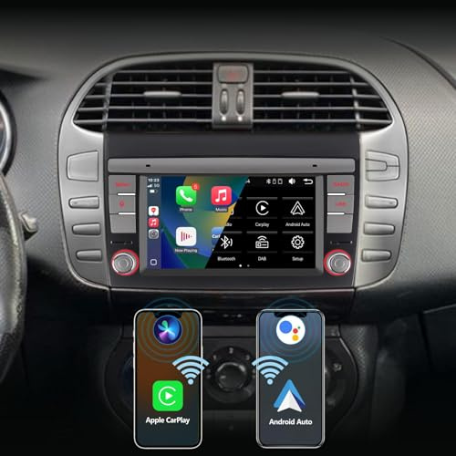 Autoradio per FIAT BRAVO 2007-2013 Supporto Wireless Carplay Android Auto stereo Sat DSP Amplificatore Car Radio con Mirror Link Bluetooth FM/RDS/EQ/USB/SWC