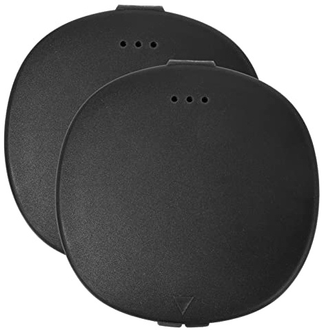 VALICLUD Custodia Design Compatto e Portatile in Plastica Nera Porta Coppette Mestruali Scatola Salvaspazio per Conservare Igiene, Confezione da 2 Pezzi