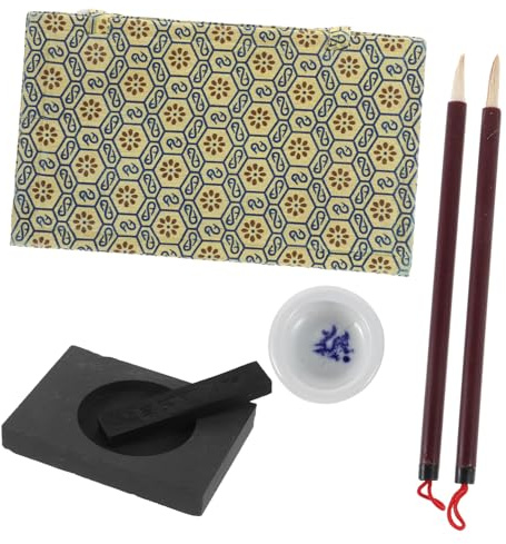 MUELODSIC Kalligraphie-set Für Anfänger Tuschepinsel Tuschestein Übungsblätter Kalligraphie-material Für Junge Mädchen Und Erwachsene Schreib Und Malzubehör