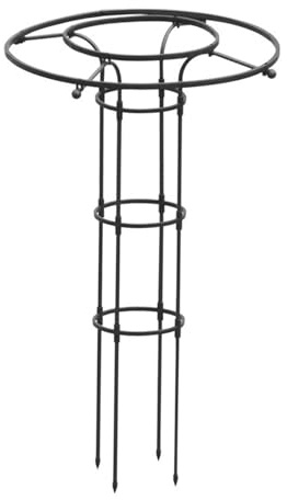 Rankhilfe Metall Garten Rankgitter Metall Schirm-Design PP-beschichtet 90-210cm Höhe Für Kletterpflanzen (Ø70cm Sonnenregenschutz)