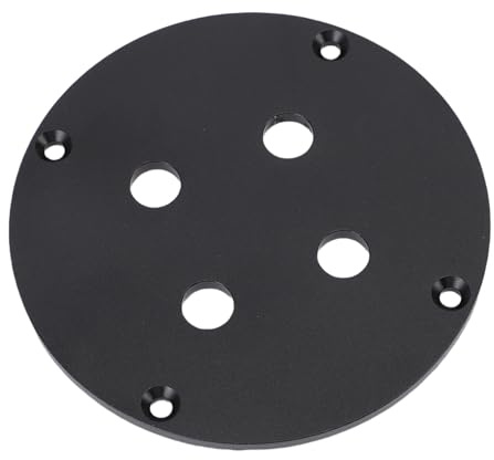 Plyisty Panneau de Borne Murale en Alliage en Alliage en Aluminium, Plaque de Montant de Liaison de Haut-parleurs à 4 Position avec Armoire D'enceintes, Voiture, Maison, Application de (Black)