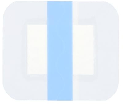 Pansement en film polyuréthane, avec compresse absorbante, auto-adhésif, stérile 6 cm x 7 cm - Boite de 100 pièces