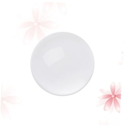 Bola de Cristal de 90mm para Fotografía de Cristal Blanco | Accesorio de Meditación, Esfera Sólida Transparente, Uso en Oficina Prop