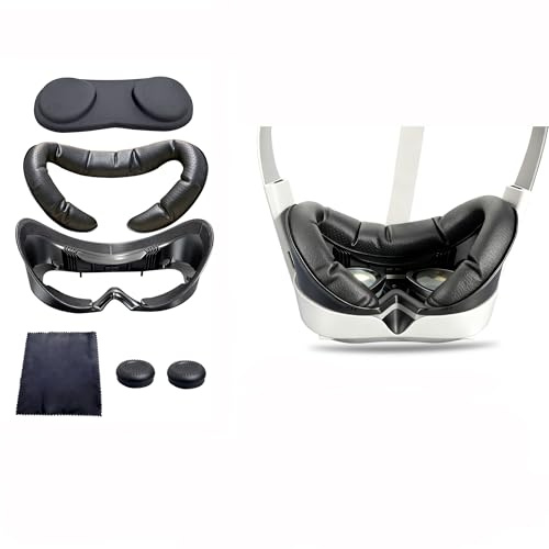 Para PICO4 Ultra Wide - Juego de tapas magnéticas de repuesto para joystick de mando y fundas de lentes, cómodas para aliviar la presión