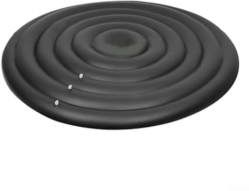 Housse de baignoire gonflable réglable pour l'extérieur – Isolation thermique et étanche en PVC – Convient pour 128 cm (noir sans hauteur)