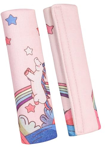 AYBUY 2 Stück Gurtpolster Auto Kinder, Auto Gurtpolster für Junge & Mädchen, Gurtschoner Auto für Autositz Jeden Gurt, Gurt Schutz Hals Auto Kinder, Sachen & Geschenk für Kinder