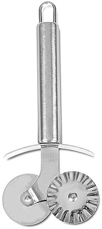 Städter Doppia Rotella per Circa 18,5 cm, Acciaio Inox, Argento, 18.5 x 10 x 1 cm