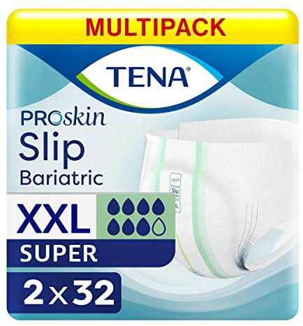 TENA Slip Bariatric Super XXL Lot de 32 protections contre l'incontinence 2900 ml