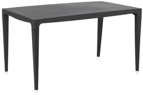 SP Berner SHAF - Mesa Master 140 para Jardín y Terraza – Mesa de Exterior e Interior – Plástico Reciclado Resistente a Rayos UV – No Requiere Montaje – Diseño Moderno – Antracita