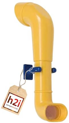 h2i periscope play tower & playhouse | periscope made of weatherproof plastic | telescope for looking around the corner | children's telescope for climbing tower | play tower accessories in yellow