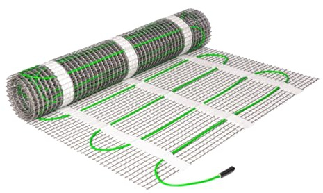 Elektrische Fußbodenheizung HoWaTech Basic für Renovierung TWIN Heizmatte 100 W/m², Heizfläche:4.00m²