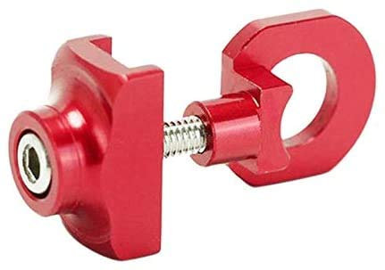 Aeromdale Ajusteur de tendeur de chaîne de vélo en alliage d'aluminium Boulon de fixation à une vitesse unique pour vélo BMX Fixie – Rouge
