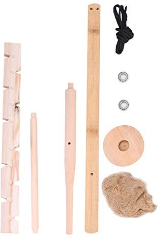 Kuuleyn Bow Drill Fire Starter Kit,Wood Drilling Fire Making Tool Survival Emergency Ignitor Kit for Outdoor Camping