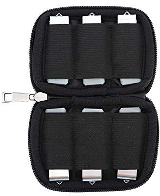 Bolsa de Almacenamiento de Disco U, de Doble Capa USB, Estuche de Transporte, Bolsa Protectora de Disco U portátil, Organizador para Unidades de Llave/memorias USB, Disco U, Cables