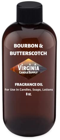 Bourbon & Butterscotch Fragrance Oil (Our Version of The Brand Name) (8 oz Bottle) for Candle Making, Soap Making, Tart Making, Room Sprays, Lotions, Car Fresheners, Slime, Bath Bombs, Warmers………