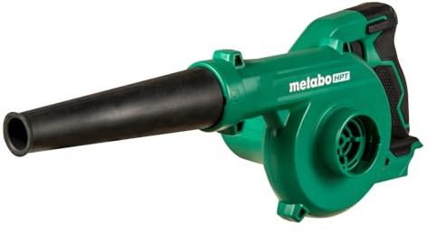 Metabo HPT 18V MultiVolt Cordless Compact Blower, Powerful 124 CFM Air Volume, Maximum Air Velocity 213 MPH, Lightweight Design, Variable Speed Trigger, Lock-On Switch, Tool Body Only, RB18DCQ4