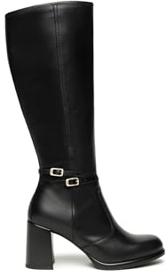 Nero Giardini I514324D Stivali Donna in Pelle - Nero 39 EU