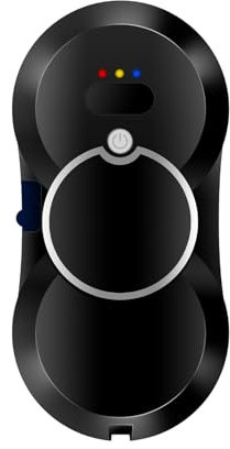 BTAISYDE Robot Limpiacristales con Doble Pulverizador de Agua, Robot Limpiacristales con Doble Pulverizador de Agua y Asistente de Voz, Aspirador Inteligente de Ventanas,Black