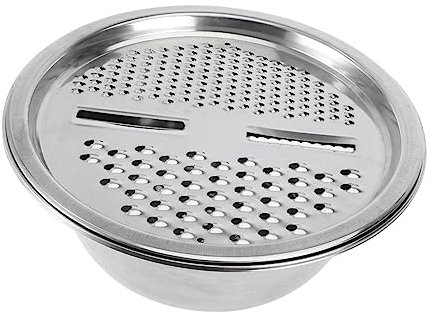 LABRIMP Juego De Cuencos Rallador y Lavado 28 Cm Acero Inoxidable, Cuenco Multiuso Para Cocina, Soporte Para Alimentos y Mezcla De Masa, Set Doméstico Práctico y Duradero
