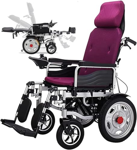 Auto elettrica reclinabile per sedia a rotelle con schienale alto, per anziani e disabili, veicoli per mobilità e scooter