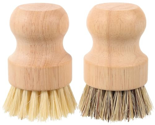 MOLUCKFU Palm-bürste Für Geschirr Töpfe Und Pfannen Reinigungsbürsten Mit Robustem Gehäuse Und Kratzfesten Borsten Griff Aus Nachhaltigem Material Für Küche Und Bad