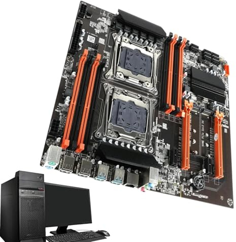 lisutupode Carte mère PC d'ordinateur, Carte mère de Jeu Informatique - Carte mère PC X99 256, processeur Double Canal | Cartes mères d'ordinateur USB 3.0, Carte mère DDR4 pour Ordinateur