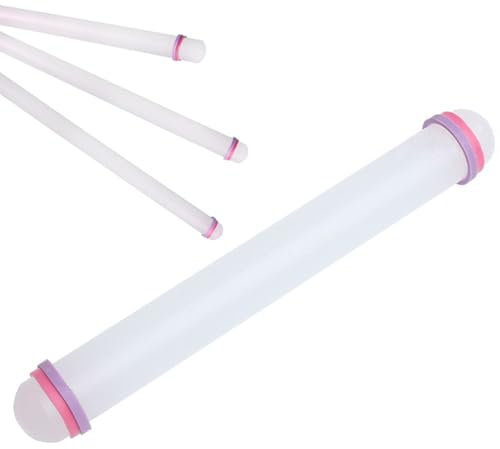 9 Inch Fondant Rolling Pin Sugarcraft Fondant Toolon-Stick Sugarcraft Rolling Pin Plastic Fondant Roller Dough Roller for Rolling Fondant Dough Pie Crust at Home Kitchen