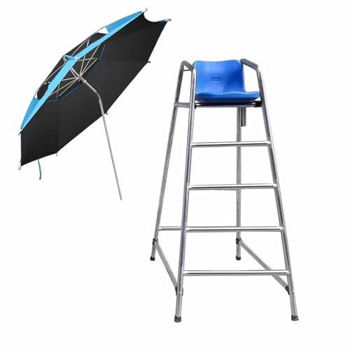 Piscine Chaises De Sauveteur Chaise de Sauveteur pour Parc Aquatique, chaises de Piscine Hautes de 47, 59 et 71 Pouces, avec Parasol, Piscine Hors Sol, autoportante, Vue sur l'arbitre, compé