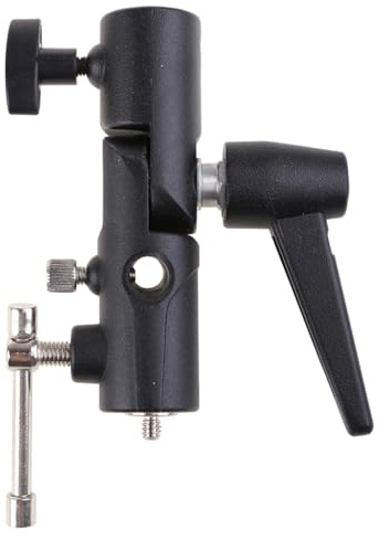 Limtula Soporte para cámara Speedlite, soporte de flash, soporte adaptador de montaje de paraguas, soporte para zapatos, trípode Speedlite Flashes base en forma de H