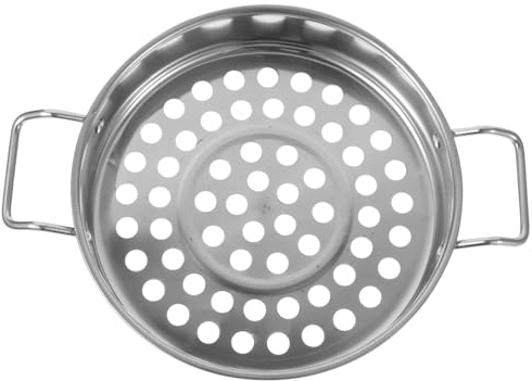 TOPPERFUN Colador De Camarones Frío Orificios Grandes Colador De Malla De Acero Inoxidable Utensilio De Cocina Para Filtrar Alimentos Cocinan Enfrían