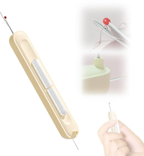 JUGUTA Enfile-Aiguille 2025 2 En 1 Seam Ripper Needle Threader, Aide À L'Enfilage Pour Aiguilles À Coudre, Outil De Point De Broderie Et Aiguille De Voiture - Outil De Threader, Espace Nutritif