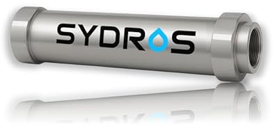 SYDROS Kalkschutzfilter XL - Kalkschutz fürs ganze Haus, 1 Zoll Edelstahl | Bis zu 90 % weniger Kalkablagerungen ohne Salz, Strom oder Chemie, wartungsfrei bis zu 10 Jahre und für das ganze Haus