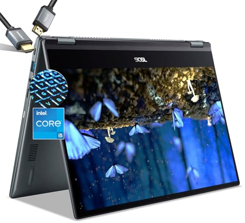 Acer Chromebook Laptop con pantalla táctil Plus Spin 514, Intel Core i5-1334U, pantalla IPS FHD de 14 pulgadas, 2 en 1, 8 GB de RAM, SSD de 512 GB, tableta cromada para juegos, teclado retroiluminado