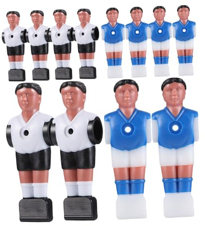 Cabilock 12 Piezas Muñecos Futbolín Resistentes Figuras Futbolistas Imitación Accesorios para Mesa de Fútbol Modelos de Atletas Duraderos Repuestos Estándar para Mesa