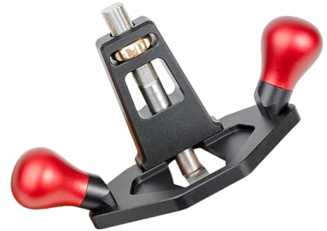 SEWACC Mini Pialla Manuale la Lavorazione del Legno con Regolazione Lama e Limitatore di Profondità, Pialla Smussatrice Portatile per Falegnameria e Progetti Fai da Te