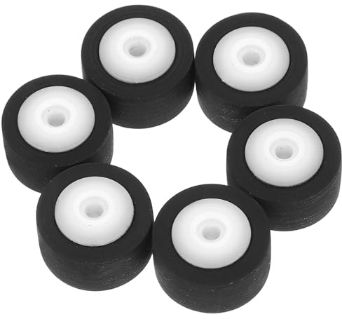 Vaguelly 6 Stück Andruckrollen aus Gummi für Audio und Videorekorder Ersatzteile für Reparatur und Wartung 13mm Lagerrolle Schwarz Praktisches Zubehör