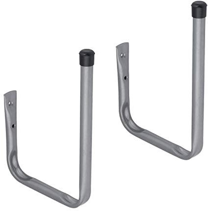 Velano - Wandhaken, Garagen haken, Schwerlast Garagehalter, Wandhalter, Universalhaken - Sportgerätehaken, Surfbrettständer - Gummiert - Wohnung, Werkstatt, Garage - HWS 2-2 Stück, 200x280