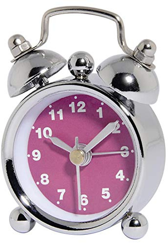 Hama Nostalgia Mechanischer Wecker Pink,Silver
