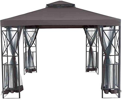 Siena Garden Pavillon Durban 300x300cm anthrazit/grau