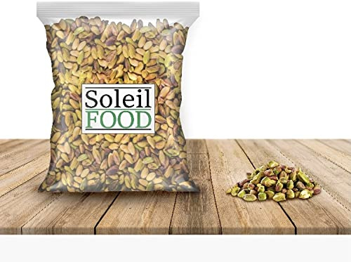 SoleilFOOD Pistazien ungesalzen geschält – ohne Schale, 1 kg | Pistazienkerne · Feinste Qualität · GMO frei