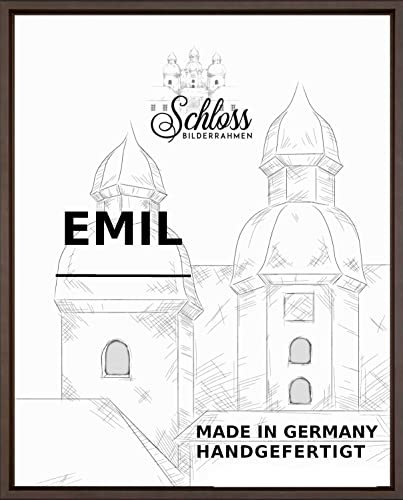Schloss BILDERRAHMEN Emil 30x80 cm, Schattenfugenrahmen Dekor Eiche dunkel