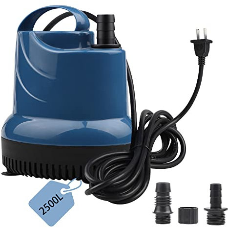 EXLECO Mini Pompe À Eau Submersible 2500L/H 40W 230V Pompa Sommergibile Pompa Acqua con Spina Pompa Fontaine Hauteur de Refoulement 2,3M Câble 2,5M pour Jardin, Aquarium, Étang