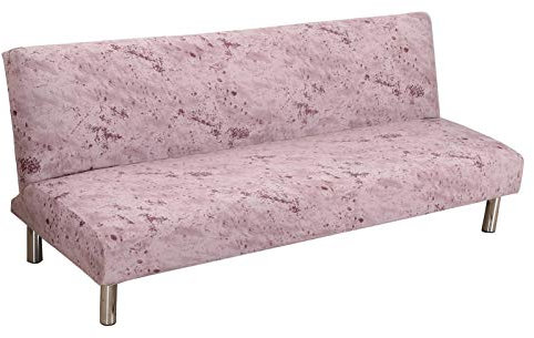 DZYP Sofabezug ohne Armlehnen, elastisch, waschbar, Batik-Optik, universeller Sofa-Schonbezug für Klappsofas und Sofas ohne Armlehnen (Jade)