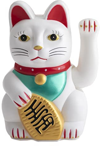 Lachineuse – Maneki Neko Glücksbringer – Türsteher – 18 cm große Figur | Japanische Glückskatzen-Figur – Kawaii-Dekoartikel – Japanische/Asiatische Geschenkidee – Glück, Freude, Wohlstand