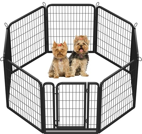 costoffs Foldable Heavy Duty Dog Whelping Pen Outdoor/Indoor for Yard/RV/Camping Suitable for Puppy/Cat/Rabbit/Pig/Small Medium Large Animals (80 cm H, 8 Panels)