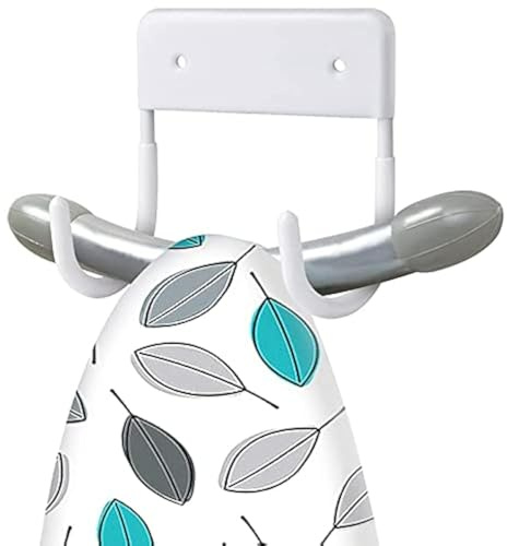 Juwacoo Colgador para Tabla de Planchar, Soporte Montado en la Pared, Grande y Pequeña (Mate)